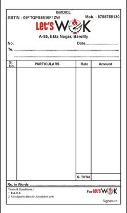 Rahil Customised bill book Bill book 50-Part Bill book