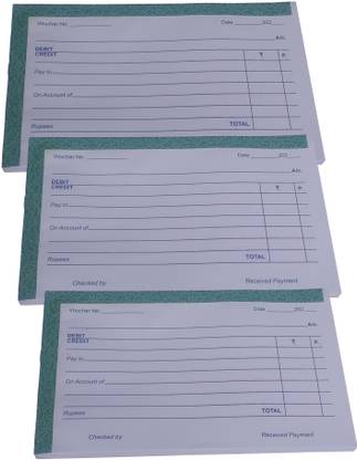 Accounts Voucher Book 100 Pages 3 PCS Voucher Book 100 Pages 3 Pcs 100-Part voucher voucher book