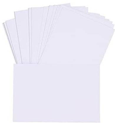LIFAFEWALA Plain White,blank 6*4 inches Index,Reminder Cards for Professionals(Pack of 100) Lifafewala_26_Plain White 1-Part Home notes, office, exam and interview preparation