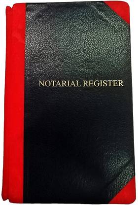 R K SALES Notarial Register R K Notarial Register 100 PAGES Notary Register, PACK OF 1 1-Part Hard Bound