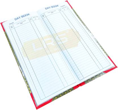LRS Day Book For Financial Record (110 pages, Single page count) (14X6- Inch) - 34*15 cm 1-Part Day Book