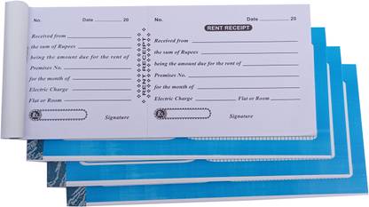 RTC Rent BIll 40 Pages 4 Book Rent BIll 40 Pages 4-Part Rent Bill Book