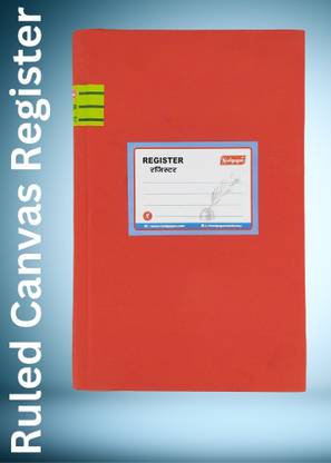NEELGAGAN No.12 Ruled Canvas Binding Register Size (21.0cm X 33.5cm) Account Book Ruled Register 2-Part 864 Pages