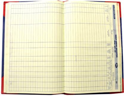 ABD Amir Book Daily Book Record For Office And School 100 Pages Register 1-Part Register