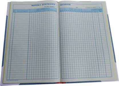 Accounts Monthly Attendance No 4 Monthly Attendance No 4 ,56 Sheet .Rajdoot 1-Part Attendance Register