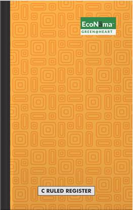 Register Rulled Long ECONAMA Ruled Register 4 Quire Case Bound Big Long Book 288 pages 100% ...