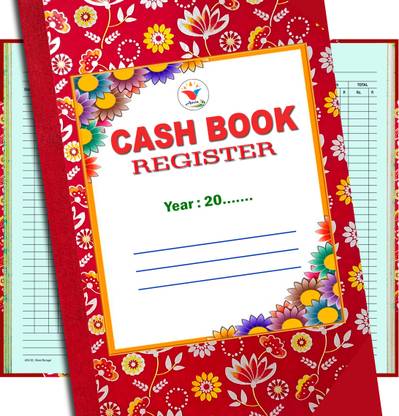 ANVIS Cash Book Register | 50 Sheet | 100 Pages Hard Bound 1-Part Record Keeping Books
