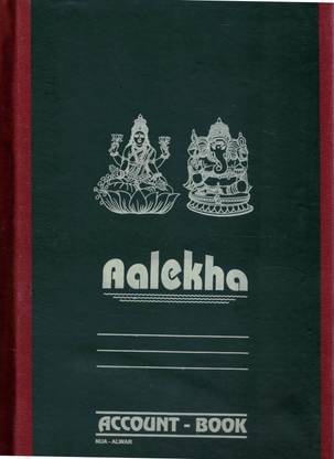 Aalekha Account Book with Ledger 8 & Indexed Pages 1-Part Account Register
