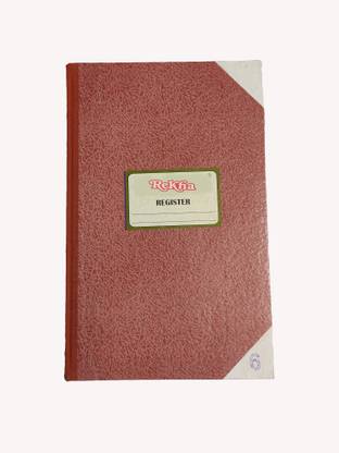 rekha binders Accounts Register Book NO6 (163pgs) 1-Part Account Books