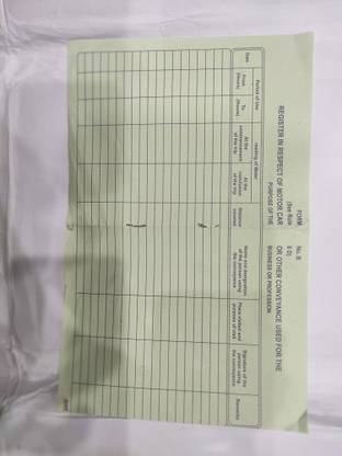 R K SALES Car Diary R K Car Diary Form B, 50 Pages, Pack of 1 2-Part Record Keeping Books