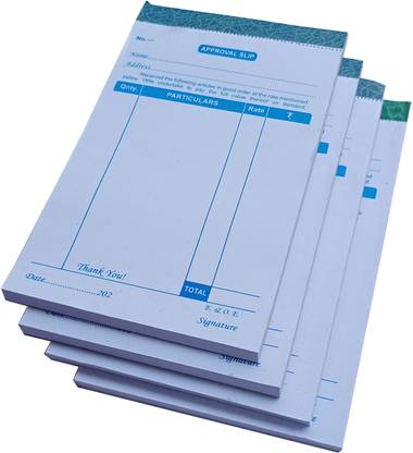 RTC Approval Slip / Estimate Approval Slip /Estimate 80 Pages pack of 4 Pcs Approval Slip 80 Pages 4 Pcs 80-Part Approval Slip