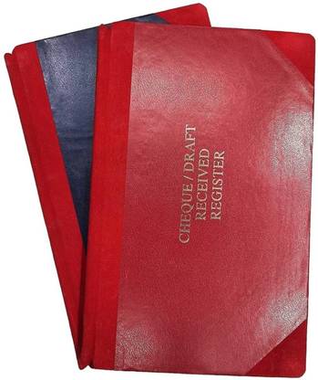 R K SALES Cheque Issue And Cheque Received Register Combo, 100 Pages, Pack of 1 2-Part Cheque issue and Received Register