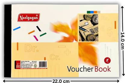 NEELGAGAN Big Voucher Book, Debit/Credit memo Petty Cash Voucher 1-Part 160 Pages