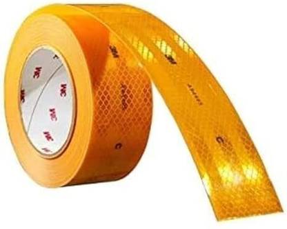 Darshana Radium High Intensity Bright Conspicuity Tape 2in 3m 12 feet 50.8 mm x 3 m Yellow Reflective Tape