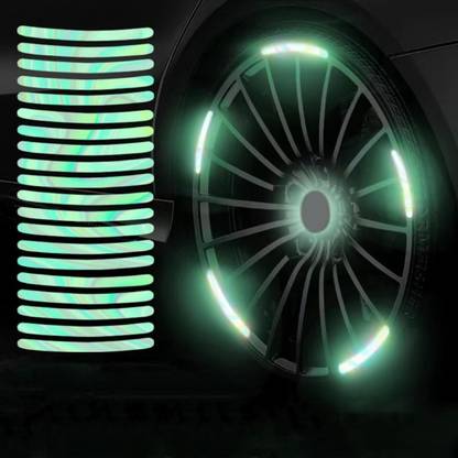 ALERIP luminous car reflective stickers 7 mm x 0.09 m Multicolor Reflective Tape