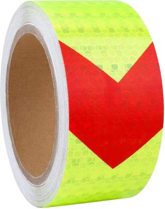 WEIRVI 170 50 mm x 10 m Red & White Reflective Tape