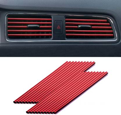 SVULINT Car Auto Air Conditioner Vent Outlet Trim Strip 5 mm x 5 m Multi color Reflective Tape