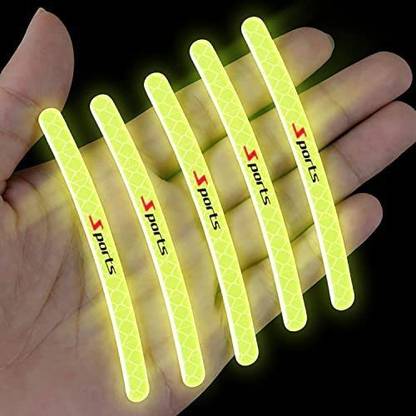 Stela Car 20 pcs Wheel Reflective sticker 15 mm x 0.13 m Green Reflective Tape