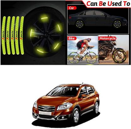 PECUNIA Universal for vehicle Reflective Wheel Rim Stripe Decal Sticker 687 6 mm x 6 m Green Reflective Tape