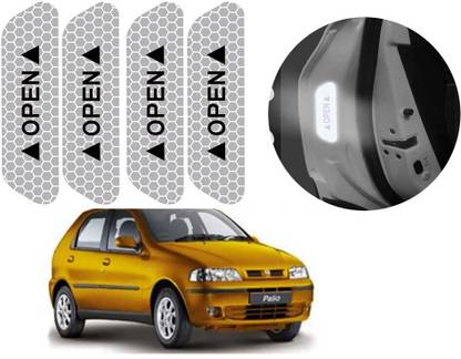 Auto E-Shopping Open Sticker White W86 25 mm x 0.03 m White Reflective Tape