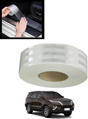 ABJD White Universal Shine Anti-Scratch Waterproof Flexible Car Protector Tape-108 20 mm x 5 m White Reflective Tape