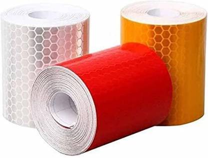 TECH-LOBBY TL-REFLECTIVE HIGH QUALITY TAPE 50.8 mm x 1.2 m RED, YELLOW, WHITE Reflective Tape