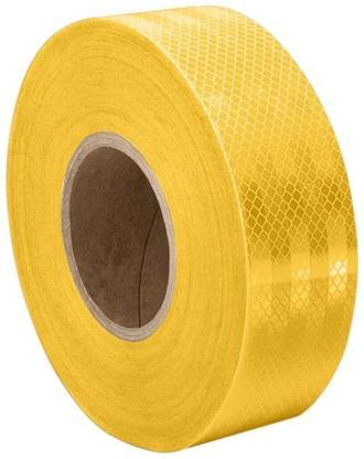 Growthora Yellow Reflective Tape (2 Inch x 5 Meter) 500 mm x 5 m Yellow Reflective Tape