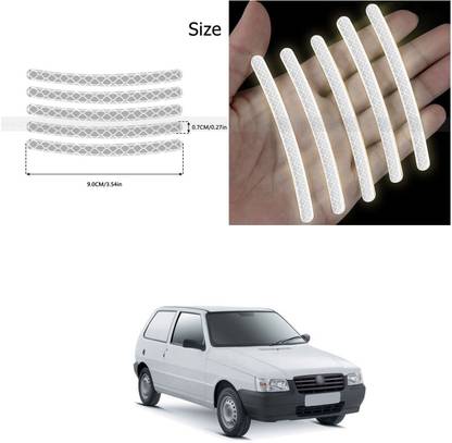 PROEDITION Universal for vehicle Reflective Wheel Rim Stripe Decal Sticker 316 6 mm x 6 m Silver Reflective Tape