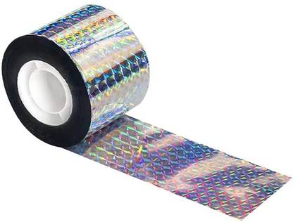 Krusan 110 Meter Bird Scare Tape Ribbon Holographic Reflective 48 mm x 110 m Multicolor Reflective Tape