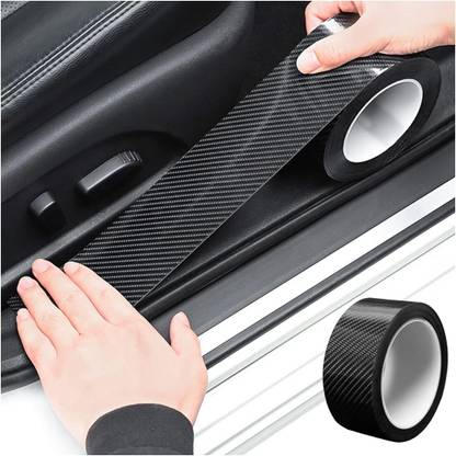 GOPINATH AUTOLINK Anti-Collision Adhensive Protector Tape, Scratch Cover for Car Door Sill 50 mm x 5 m BLACK Reflective Tape