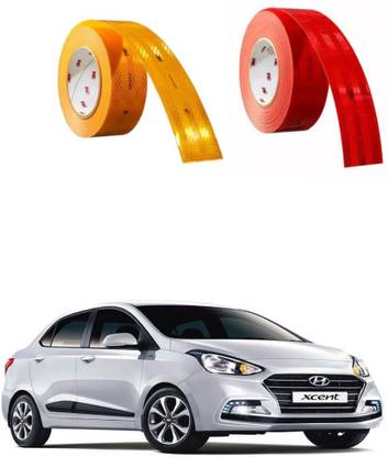 Shopone High Intensity Visibility Conspicuity Warning Reflective Reflector Radium Tape 50 mm x 1 m Red, Yellow Reflective Tape