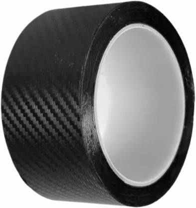 DANEEN Vinyl Heavy Duty Carbon Fiber Tape for Car Door | 5 mm x 5 m Black Reflective Tape