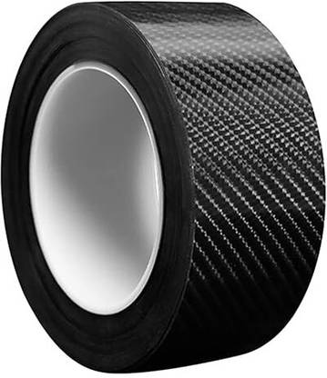 Fliptic Waterproof Protection Film Car tape (2 InchX5 Meter) 50 mm x 5 m Black Reflective Tape
