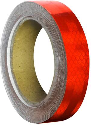 Crewbolt Reflective Tape High Visibility Conspicuity Automobile Parking Reflective Tape 25 mm x 5 m Red Reflective Tape