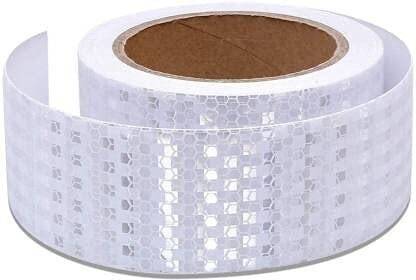 Giggle Biz High Intensity Reflective Tape 2 Inch X 10 Metre (WHITE) 50.8 mm x 10 m WHITE Reflective Tape