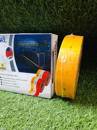 GRL VCT-21 50.8 mm x 45.7 m YELLOW, RED, WHITE Reflective Tape