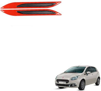 SEMAPHORE Car Bumper Corner Big Reflective Stickers(Red) For Fiat Punto Evo 27 mm x 0.2 m Peppy Red Reflective Tape