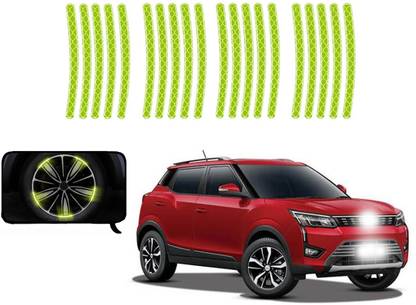 MOTORMANIA Xuv 300 7 mm x 0.09 m Neon Reflective Tape