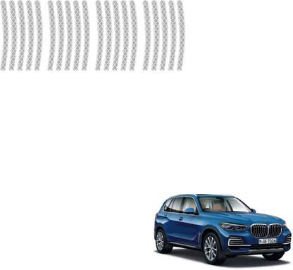 SEMAPHORE Car Tyre Reflective Stickers(White) For BMW X5 1 mm x 9 m White Reflective Tape
