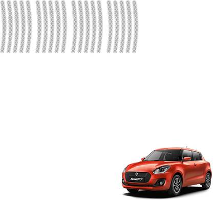 SEMAPHORE Car Tyre Reflective Stickers(White) For Maruti Swift 1 mm x 9 m White Reflective Tape