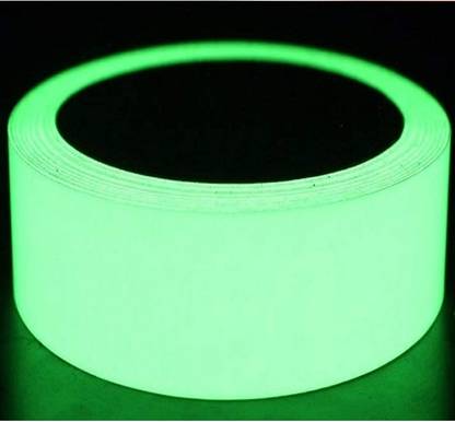 GlowTail Night glow self Reflective Radium Decorative Luminous Warning Self adhesive tape 50 mm x 5 m Light green Reflective Tape