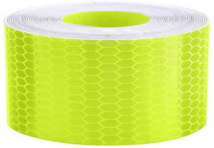 D-fix High Intensity Radium Reflective Tape For car Bike and commercial vehicles 48 mm x 3 m Green Reflective Tape