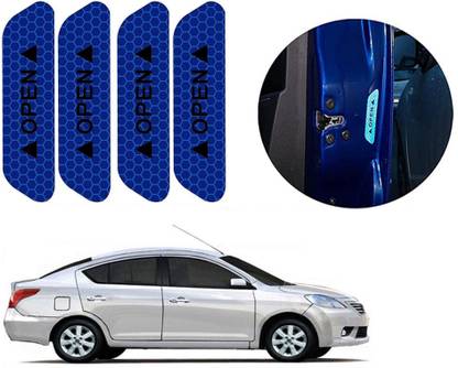 Auto E-Shopping Open Sticker Blue 058 25 mm x 0.03 m Blue Reflective Tape