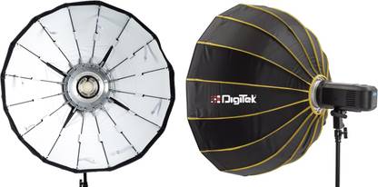 DIGITEK DBDS-85W 85cm Beauty Dish Softbox(White) Collapsible Lightweight for Photography White Reflector Umbrella
