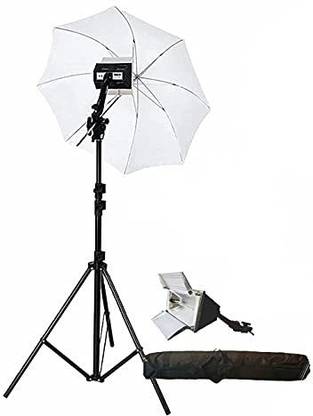 VIBLITZ Studio Home 33 Umbrella Stand Setup Heavy Sungun Bracket (H4 Light KIT Mark I) White Reflector Umbrella