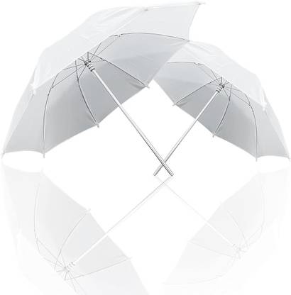 Hiffin Professional White Umbrella 100cms 36 inch/91cm for Photography Studio Light Flash, Camera Flash, Video Light 2 Pcs Combo White Reflector Umbrella