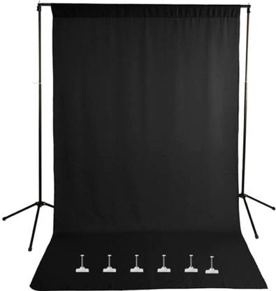 NEELITE 8x12ft Black (YouTube VFX Special Ultra Thick) Background for Photo Videos Live Reflector