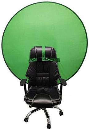 Powerpak BG-R 56'/142cm Green Screen Backdrop Attaches to Any Chair | Ultra-Quick Setup Reflector