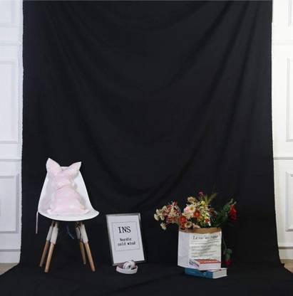 EDIT PRO 8X9FT BLACK PARDA VIDEO. BLACK DECORATION BACKDROP CURTAIN BACKGROUND Reflector