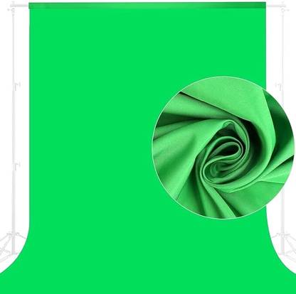 SNAPCLICK 8x12FT GREEN SCREEN BACKGROUND FOR YOUTUBE, INSTAGRAM CHROMAKEY LEKERA BACKDROP Reflector